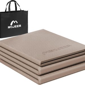 MOJEER ヨガマット 折りたたみ 幅広 6mm